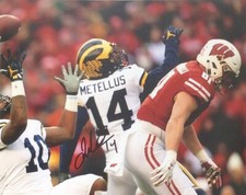 JOSH METELLUS SIGNED AUTOGRAPHED MICHIGAN WOLVERINES 8X10 PHOTO COA!