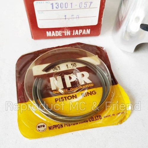 Pistón Kawasaki KD100 KH100 KM100 KV100 + anillos + juego de pines OS 1.50 (Japón) - Imagen 6 de 6