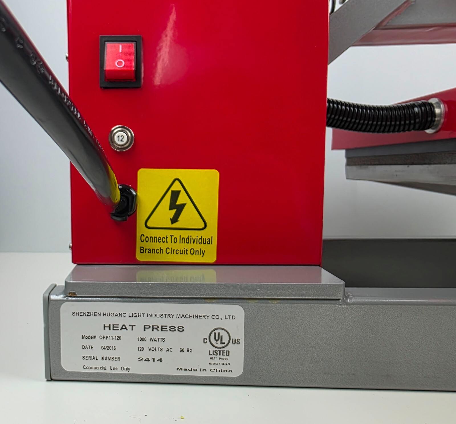 Hotronix Clam Basic Heat Press 11" x 15" Model OPP11-120 "WORKS GREAT!"