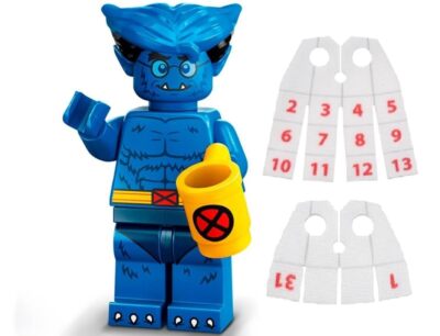Beast Minifigure with Accessories and Baseplate for Toy Collection