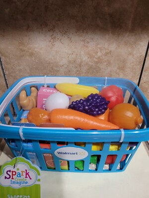 Spark Create Imagine WALMART Shopping Basket Food Play Set- 24
