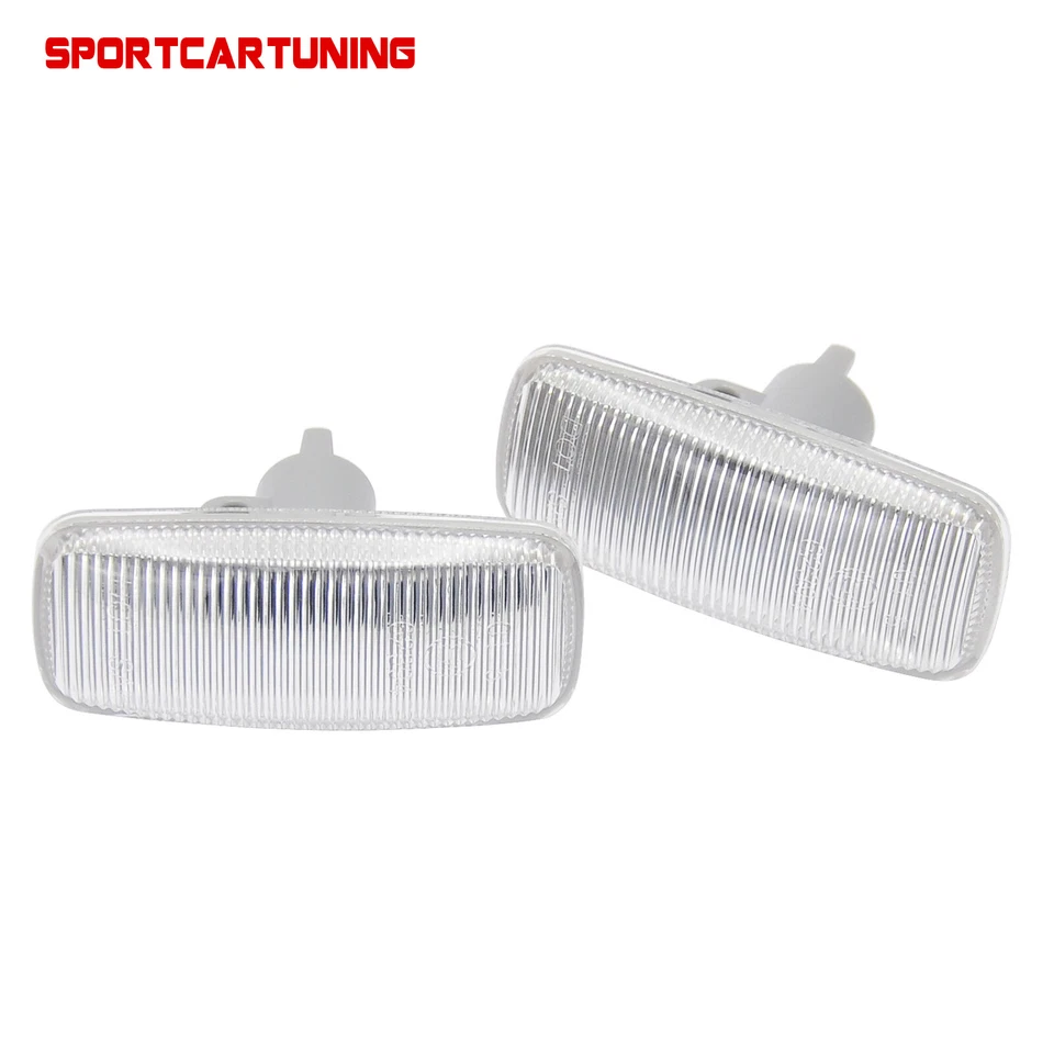 2X Clear OE Side Marker Lights Lamp For Audi A2 A3 A4 A6 A8 TT Coupe Allroad C5 - Image 4 of 4