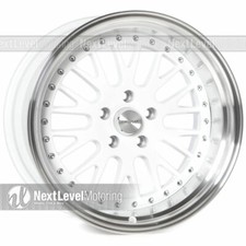 1 Circuit Performance Cp21 18x11 5x114.3 20 White Wheel Rims Classic Mesh...