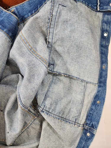 Vintage DC Dee Cee Denim Jacket w/ Harley Davidson Patch Sz 42 MadeInUSA Western - Picture 21 of 23