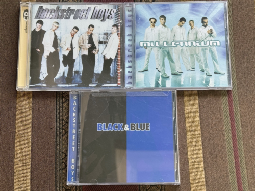3-CD LOT Backstreet Boys self-titled, Millennium, Black & Blue Excellent