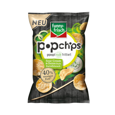 funny frisch Popchips Sour Cream und Onion Style vegetarisch 80g