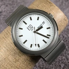 ESQ Swiss Aquarius Women E5072 Day Date 36mm Quartz Analog Watch 6 1/4"