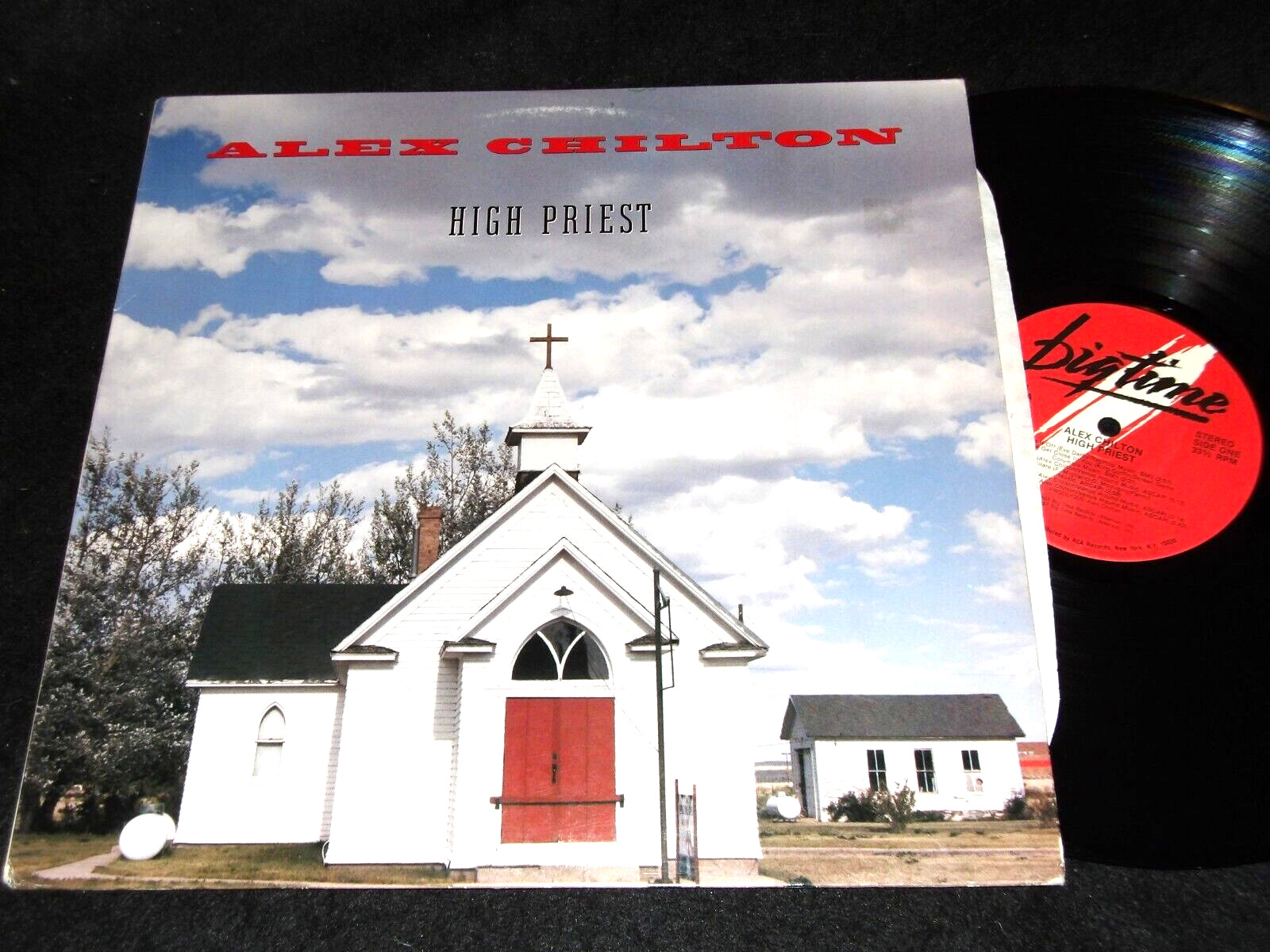 ALEX CHILTON High Priest LP 1987 Big Time Records BIG STAR Box-Tops Clean