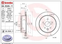 Brembo 2X Bremsscheiben Hinten BelüFtet FüR Lexus IS III GSE3 AVE3 E3