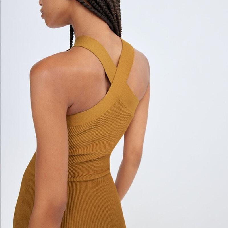 Babaton Sculpt Knit Criss Cross Dress Size Small