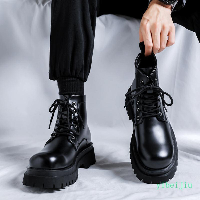 British Style Vintage Men's Lace Up Leather Ankle Boots Formal