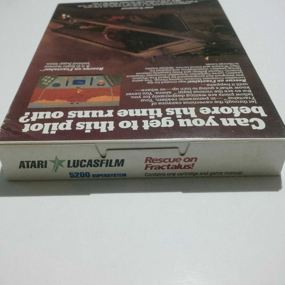 Atari 5200 SuperSystem LucasFilm Rescue on Fractalus 1984 Star Wars George Lucas - Image 3 of 4
