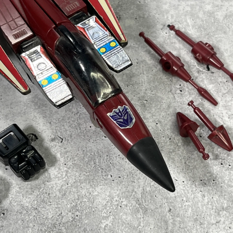 Vintage G1 Transformers 1985 Thrust - Complete Hasbro Seekers Deception - Image 2 of 4