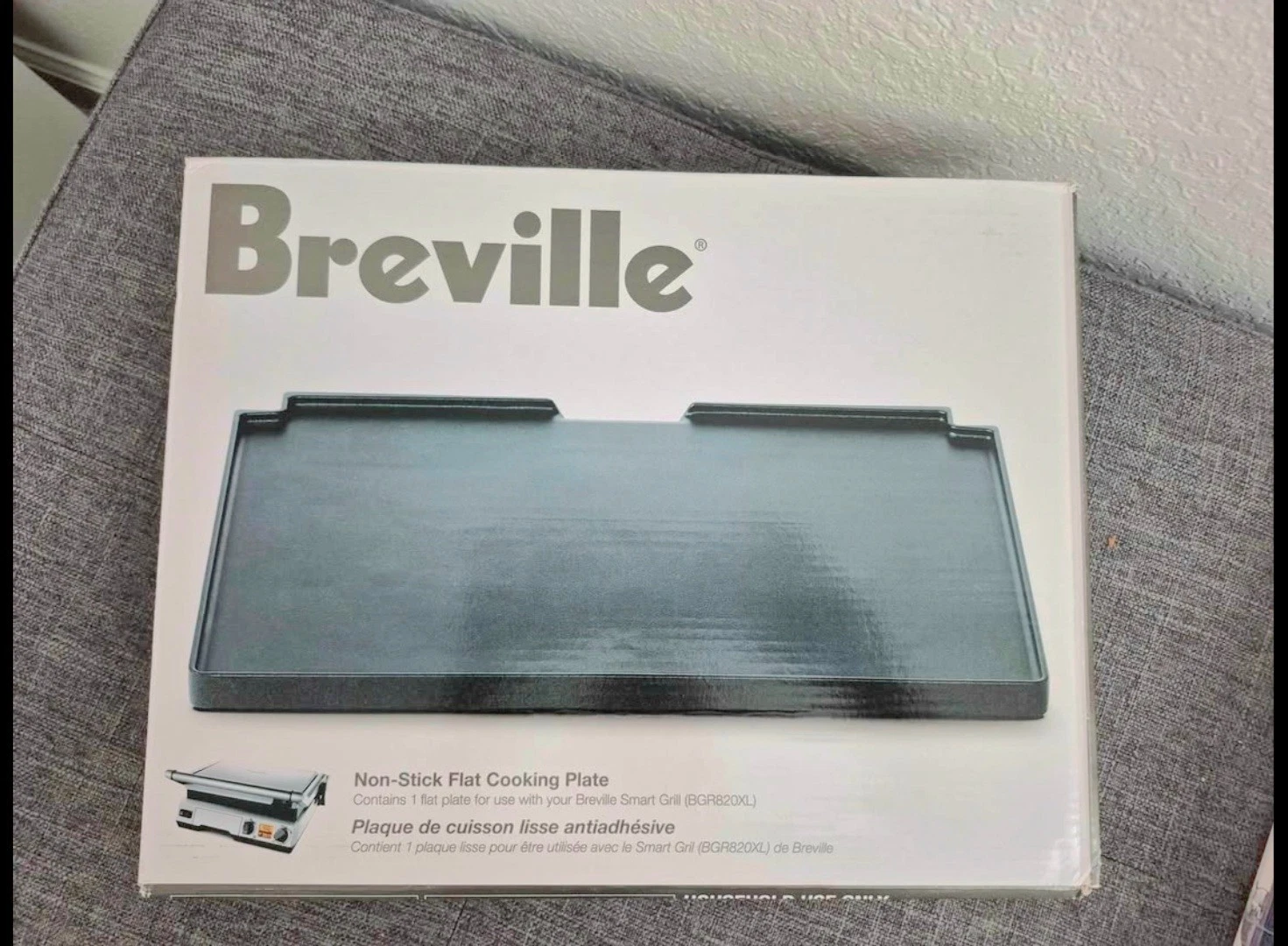 Breville Non-Stick Flat Cooking Plate Insert for Smart Grill BGR820XL