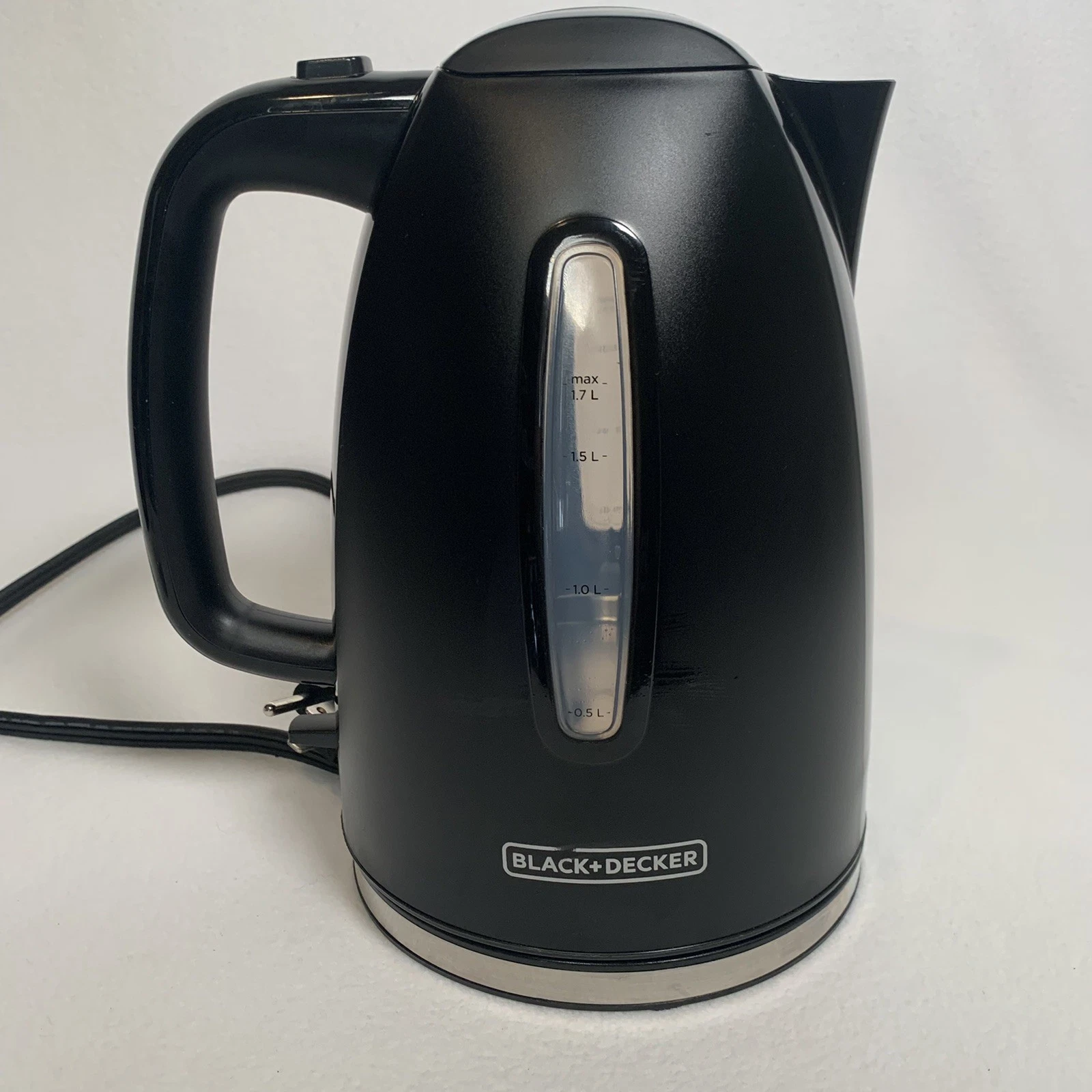 BLACK+DECKER Electric Tea Kettle Rapid Boil Water Pot 1.7 L Black