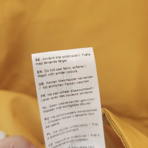 NWT FJALLRAVEN Vardag Anorak Hooded Jacket Mustard Yellow Men's XS - Picture 9 of 10
