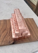 2.5Lb Copper Bar -- Rustic Artisan Bullion, Ingot, Brick -- .999 Fine