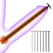 3-9mm Ribbed Silicone Urethral Sounding Dilator Penis Plug/ Rod for-Men Bondage