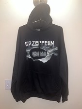 Led Zeppelin Pullover Hoodie XL Black Airship Graphic Rock Band NWOT
