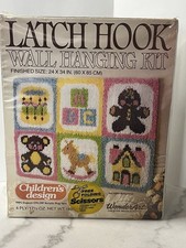 NEW Wonder Art Latch Hook Kit Babyland 4860 Wall Hanging Nursery Pastel