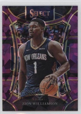 2023 Select Mezzanine Level Purple Cracked Ice Prizm 75/99 Zion Williamson 0ld5