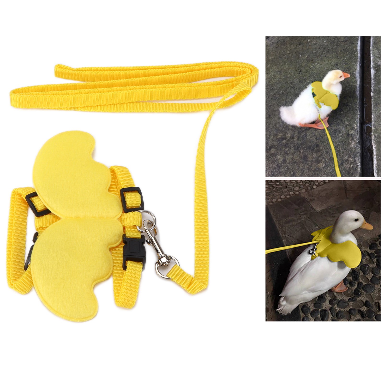 New Pet Harness Leash Set Adjustable Outside Walking Chicken Ducks Leash Rope