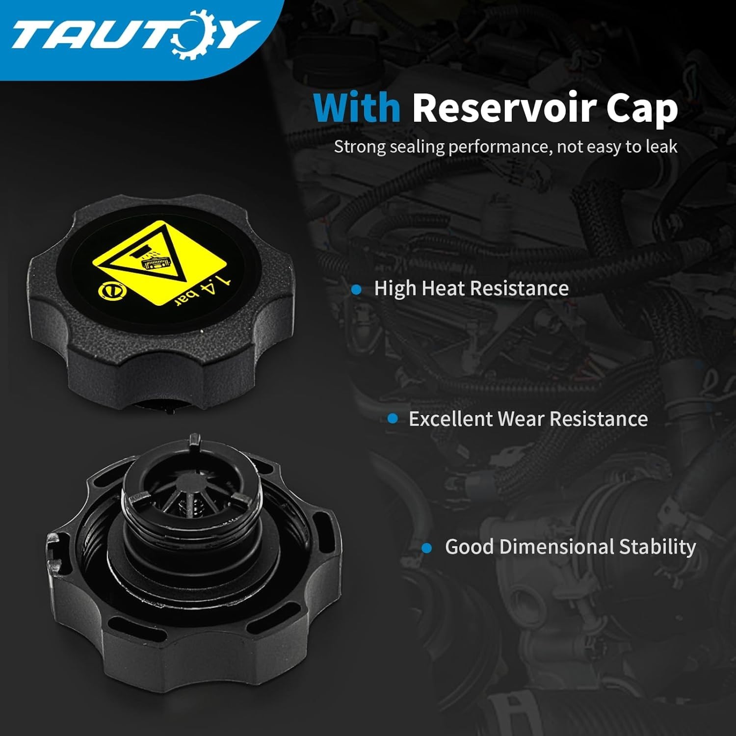 670031651 Coolant Reservoir Tank w/Cap (3.0L 3.8L 4.7L) For Maserati Ghibli 2014