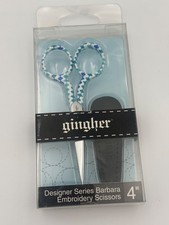 Gingher Designer Series 4" Embroidery Scissors NIB Sealed- Barbara