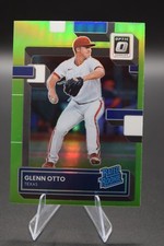 Glenn Otto 2022 Donruss Optic #51 Lime Green Prizm Texas Rangers