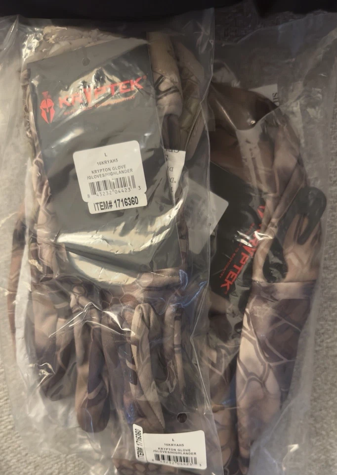 Kryptek Kiska Beanie & Krypton Highlander Gloves 2-piece Set Size Large NWT - Image 3 of 4