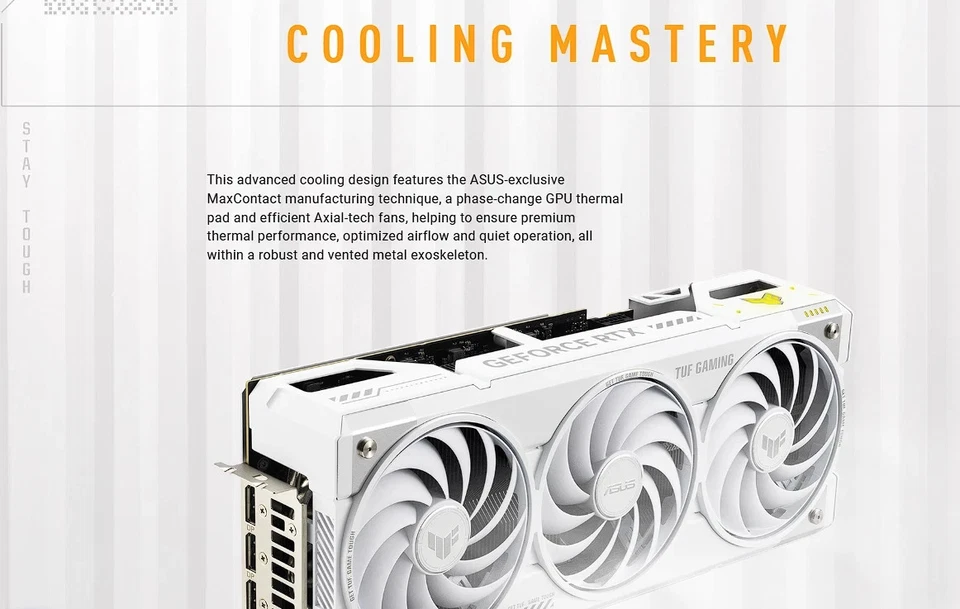 ASUS TUF Gaming GeForce RTX 5070 TI 16G BTF Edition TUF-RTX5070TI-O16G-BTF-WHITE - Image 2 of 4