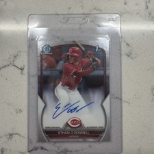 2023 Bowman Draft Chrome Auto Ethan O'Donnell Rookie Auto Cincinnati Reds