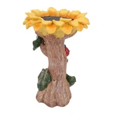  Sunflower Birdbath,Sunflower Bird Bath Feeder Bird Food Water Bowl Bird Food 