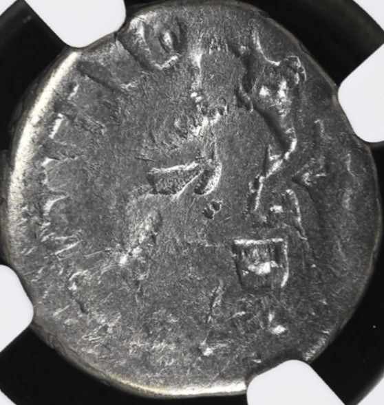 Emperor Marcus Aurelius Silver Denarius 161-180AD NGC Genuine Roman Coin