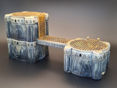 Gothic Plattform Set 2 Grimdark Wargaming Sci-Fi Gelände 28mm Scale Scatt