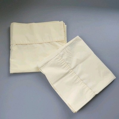 Springs Pillowcase Set of 2 Butter Yellow KING Vintage Bedding Classic Cozy Chic