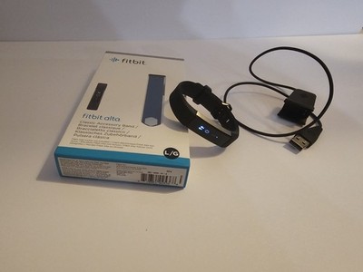 Fitbit Alta HR Activity Tracker - Black W Charger Extra Band Included 