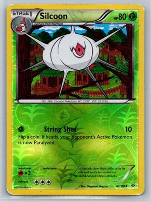 Silcoon Reverse Holo Uncommon XY - Roaring Skies 4/108 MP