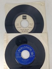 LOTTO 3x THE BEATLES ITALY 7" 45 giri disco vinile