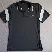 Nike Dri Fit MM Fly Framing Commander Snap Polo Golf Shirt Men's Size L 746074