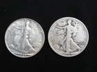 Lot of Two 1942 Walking Liberty Half Dollars 1 Circ ! Unc