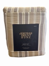 Jeremiah Brent Home Cotton Sateen Striped Sheet Set