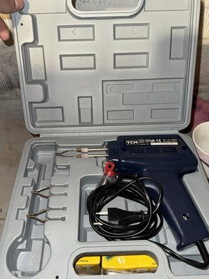 Profi-Lötkolben Pistole TCM im Koffer mit Zubehör   Lötgerät Set 100W