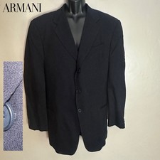 MANI by Giorgio Armani Black Blazer 44R Gently worn Made in USA 100% wool