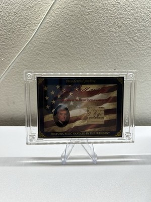 A word from potus Thomas Jefferson Historic relic handled by the president /99