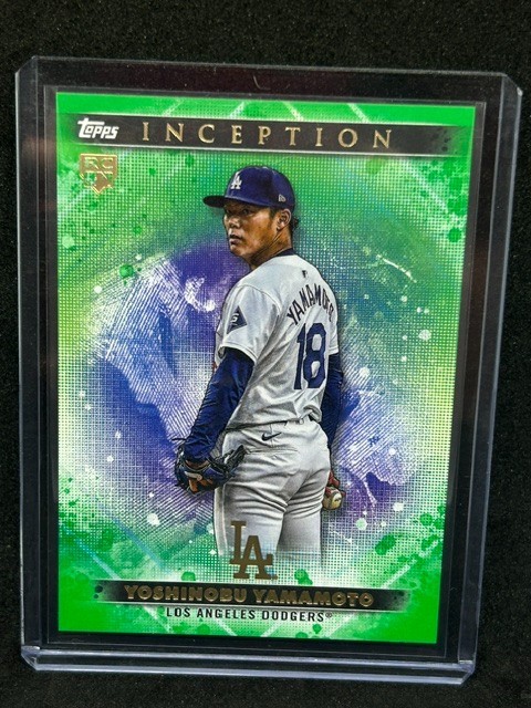 2024 Topps Inception - Yoshinobu Yamamoto #44 Green (RC)