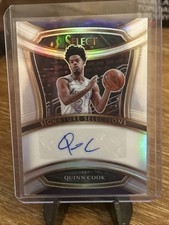 2020-21 Panini Select #SIS-QCO Quinn Cook Signature Selections Silver