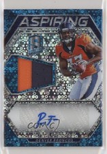 2018 Panini Spectra Aspiring Neon Blue Prizm 49/75 Royce Freeman Patch Auto 0o0