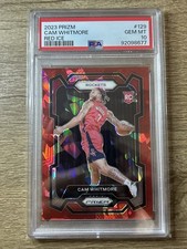 2023 Panini Prizm #129 Cam Whitmore Red Ice RC Rookie PSA 10 Gem Mint 💎 Wizards