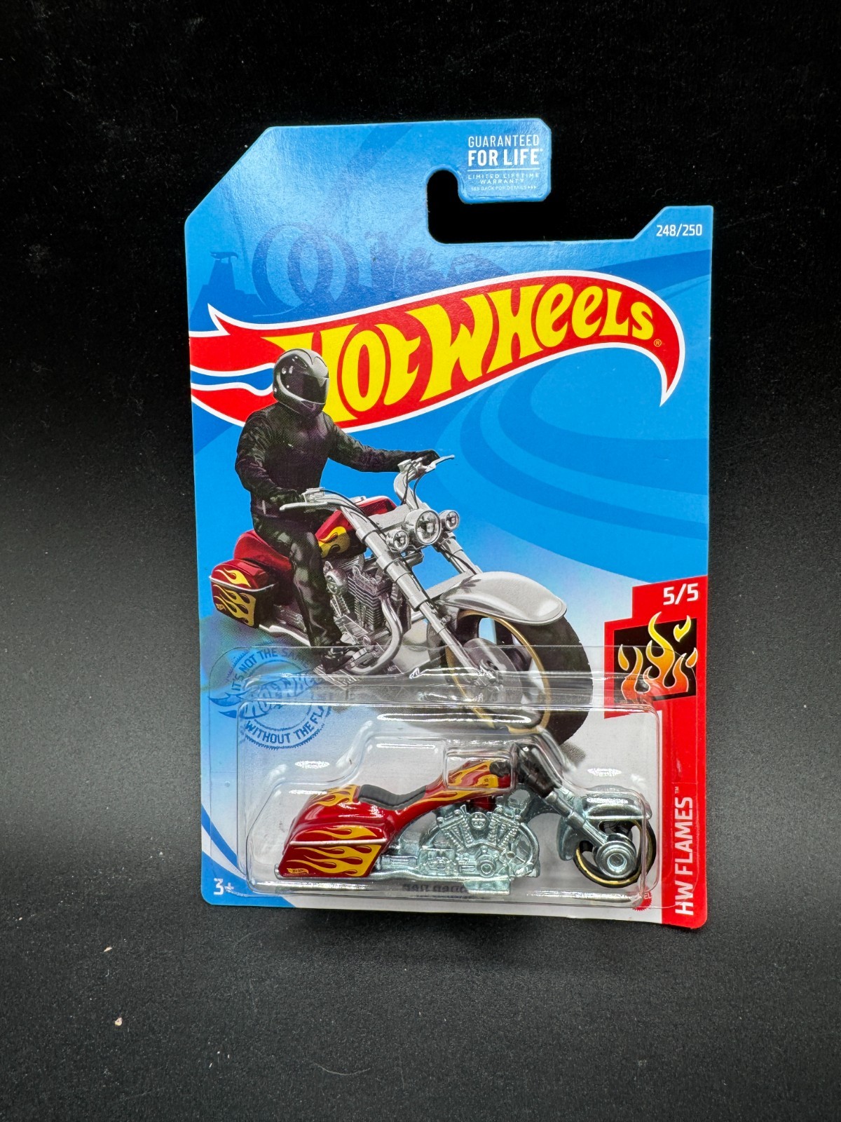 2021 Hot Wheels Motorcycle Bad Bagger Harley Style Red B2